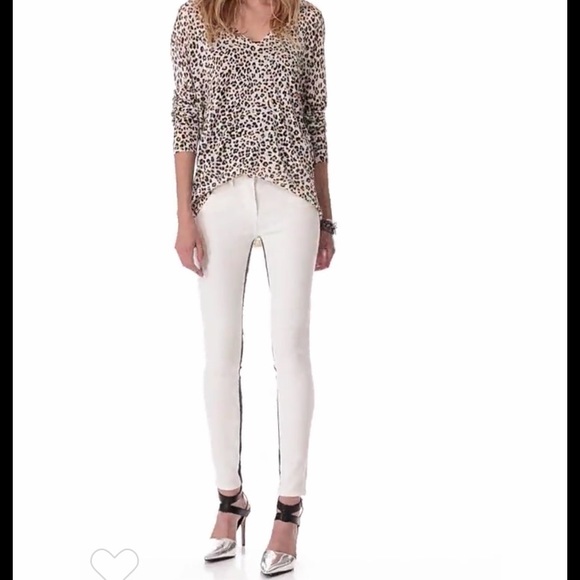 3x1 Channel Coated Inseam White Ankle Skinny Jeans - Picture 5 of 8